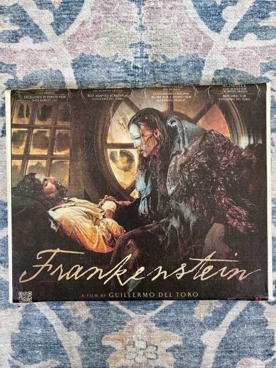 Other - Frankenstein Movie Poster Decoupage on canvas - Guillermo del Toro